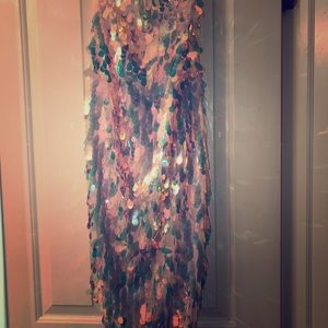 Motel Colette Strappy Sequin Mini Dress